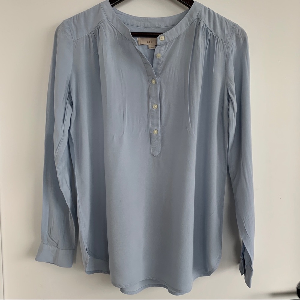 Light blue LOFT blouse